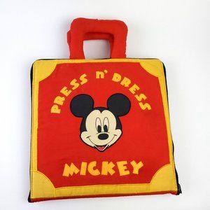 Vintage Disney Mickey Mouse Press n Dress Pockets of Learning 90s NICE!